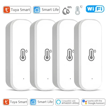 Tuya Smart WIFI Temperatur Feuchtigkeit Sensor APP Remote Monitor Für Smart Home Smart Leben Funktioniert