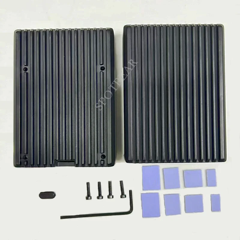 Raspberry Pi 5 Aluminiumgehäuse, schwarz – Bild 5