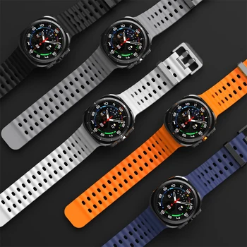 Samsung Galaxy Watch Ultra 47mm Zubehör Marine Silikon Sportarmband Correa Galaxy Watch Ultra 2025 Band