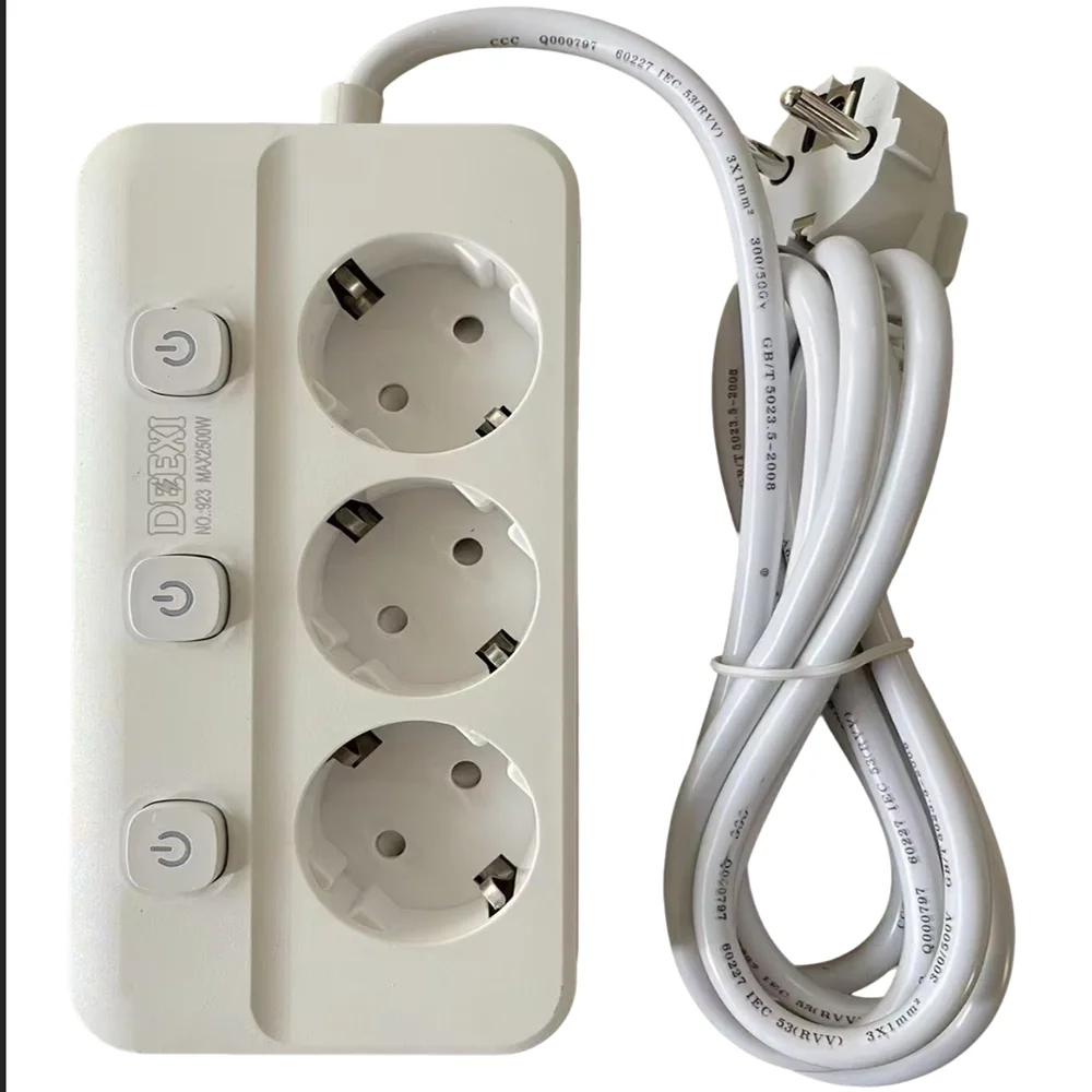 Steckdosenleiste EU-Stecker AC-Steckdosen Mehrfachsteckdose – Bild 5