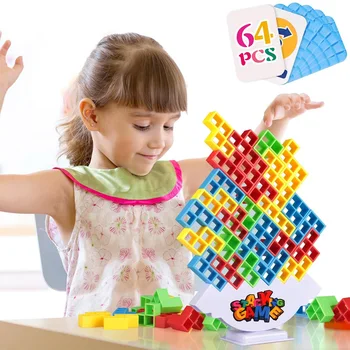 Balance Stapeln Brettspiele Bausteine Erwachsene Kinder Turm Block Ziegel Spielzeug Für Jungen Mädchen Puzzle