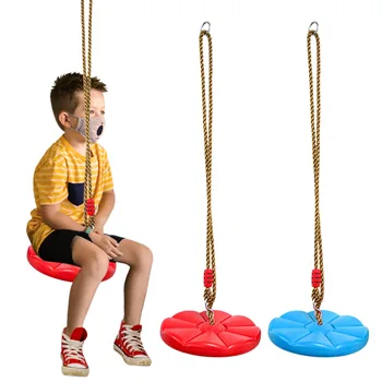 Kinder Disc Schaukel Kind Indoor und Outdoor Sport Rot Blau Verdickte Achteckige Blütenblatt Schaukel Hängende