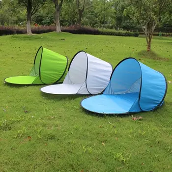 Tragbares Automatisch Aufklappbares Strandzelt Ohne Aufbauzeit Sonnenschutz UV-Schutz Camping Angeln Picknick