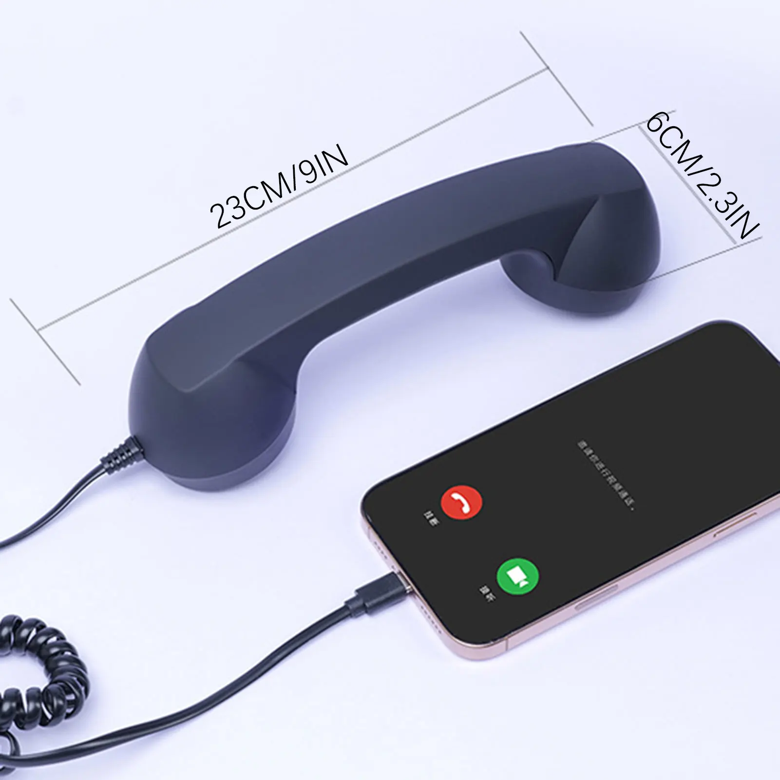 Retro Typ C Telefone Hörer Handy Empfänger Mic Mikrofon – Bild 6