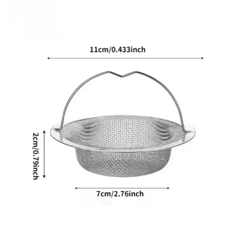 1 Stück Edelstahl-Spülbeckensieb, Abfall- und Haarfänger, für – Bild 2