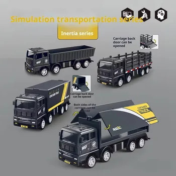 Kinderspielzeug: Simulierter Transport-LKW mit Container, Trägheitsfahrzeugmodell, Lernspielzeug