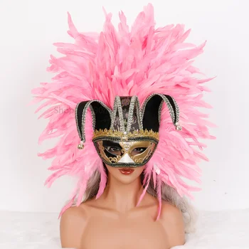 Karneval Maskerade Feder Maske Erwachsene Party Zubehör Bühnenkostüme Leistung Fotografie Modenschau