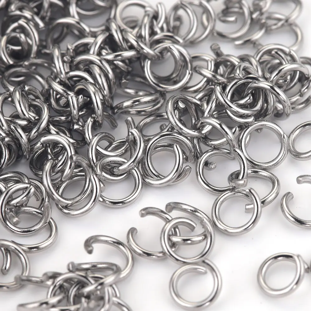 200 stücke Edelstahl Offene Binderinge Für Schmuck Machen – Bild 4