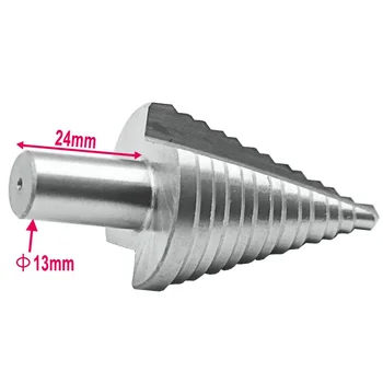 5-35 MM High Speed Stahl Schritt Bohrer Holz Metall Bohren Bit HSS Power Werkzeuge Loch Cutter Industrielle