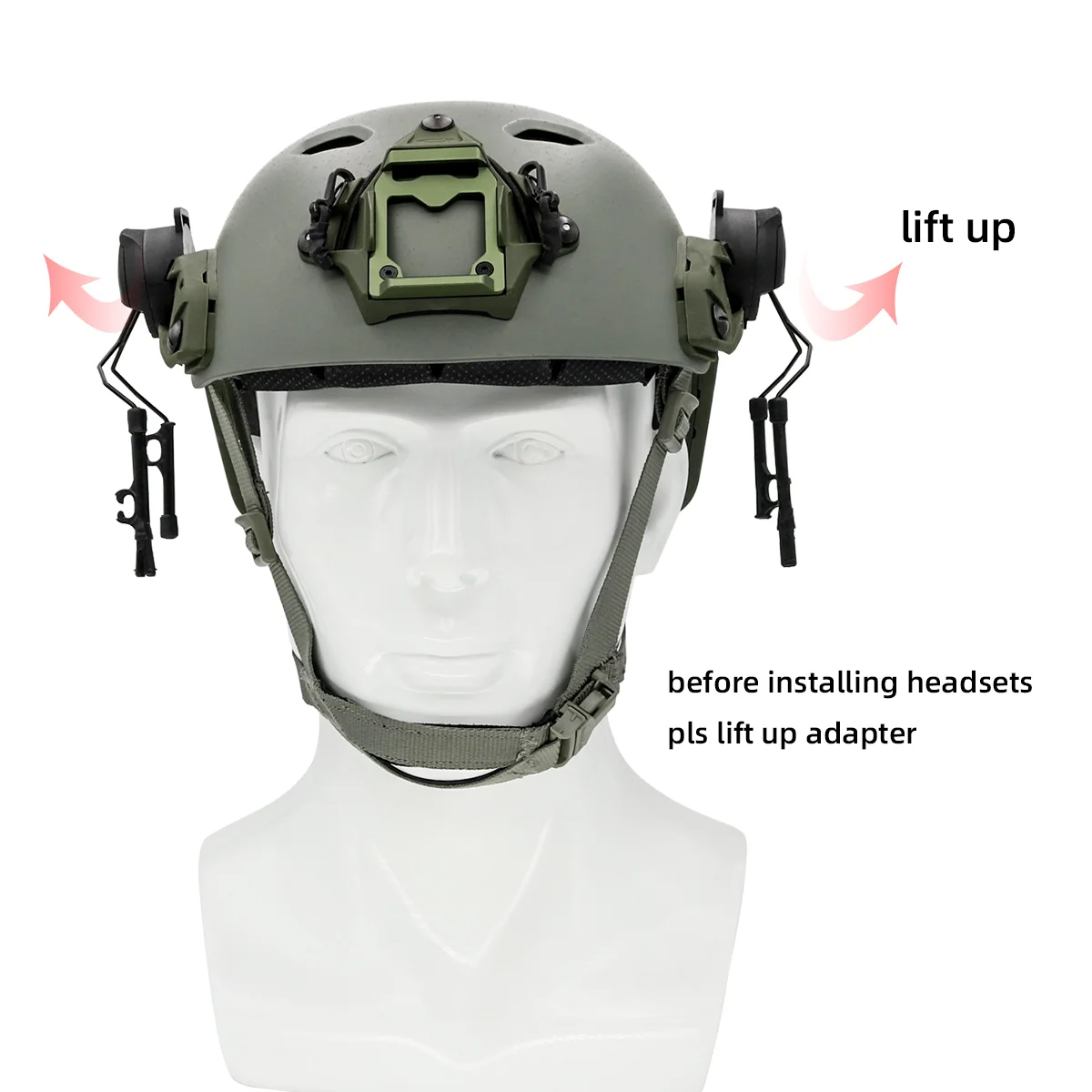 Taktische Headset-Halterung Fast Ops Core Helm ARC Rail – Bild 5