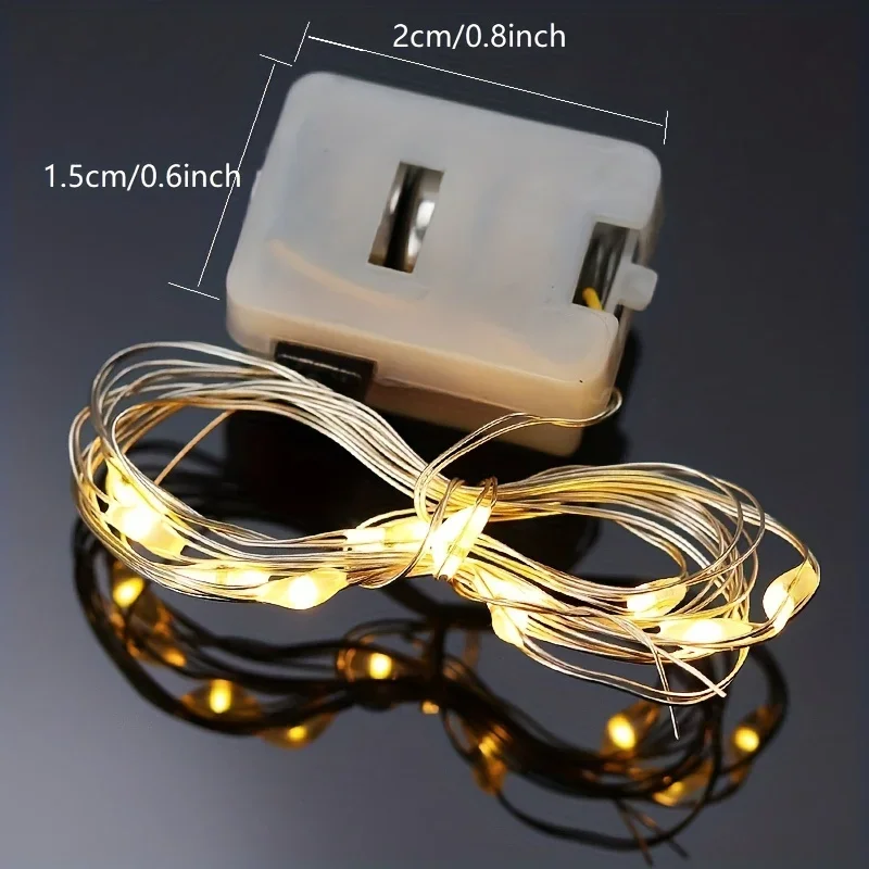 10er-Pack wasserdichte Mini-Lichterketten für den – Bild 2
