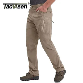 Tacvasen Sommer leichte Hose Herren Angel hose Outdoor Wandern Nylon schnell trocknende Taschen Cargo hose