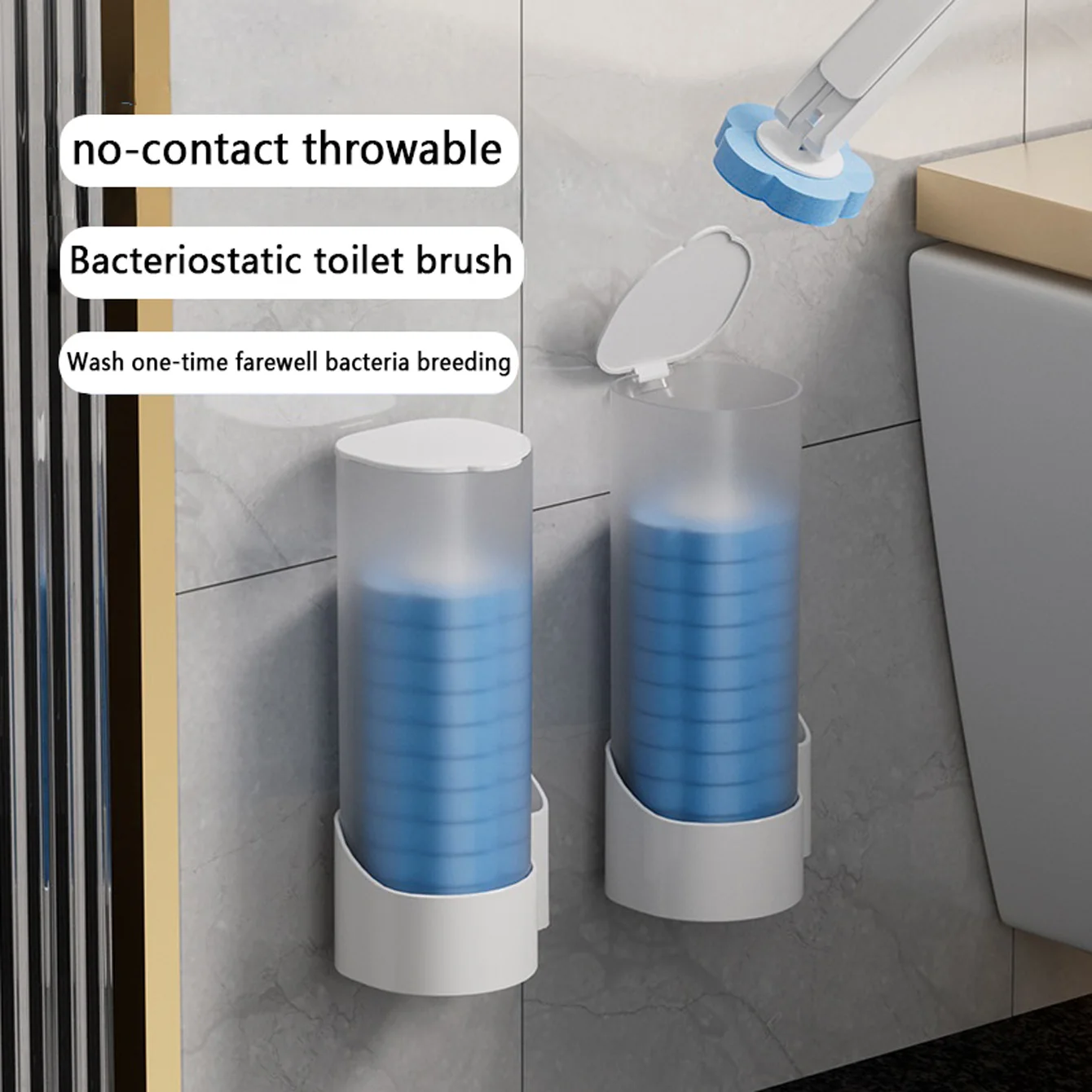 Einweg-Toilettenbürsten-Set, Keine Reinigung Erforderlich – Bild 2