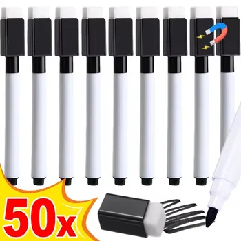 Magnetische trocken abwischbare Marker mit Radiergummikappe, Whiteboard-Marker für Büro, Whiteboards