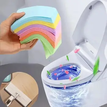Toilettenreiniger-Blatt zum Wischen des Bodens, Toilettenreinigung, Hygiene, Toiletten-Deodorant, gelber