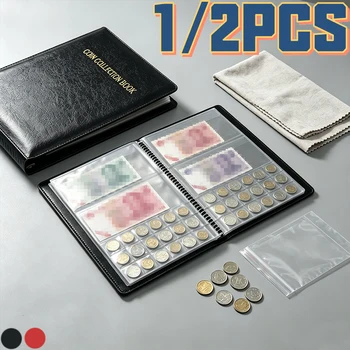Münzsammelalbum, Halter, Banknoten-Aufbewahrungsbuch, multifunktionaler Präsentations-Organizer, Sammelkoffer