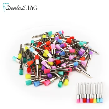 Beutel Einweg Dental Polierer Nylon Borsten Pinsel Polieren Pinsel Zähne Bleaching Prophy Pinsel (100 Stück)