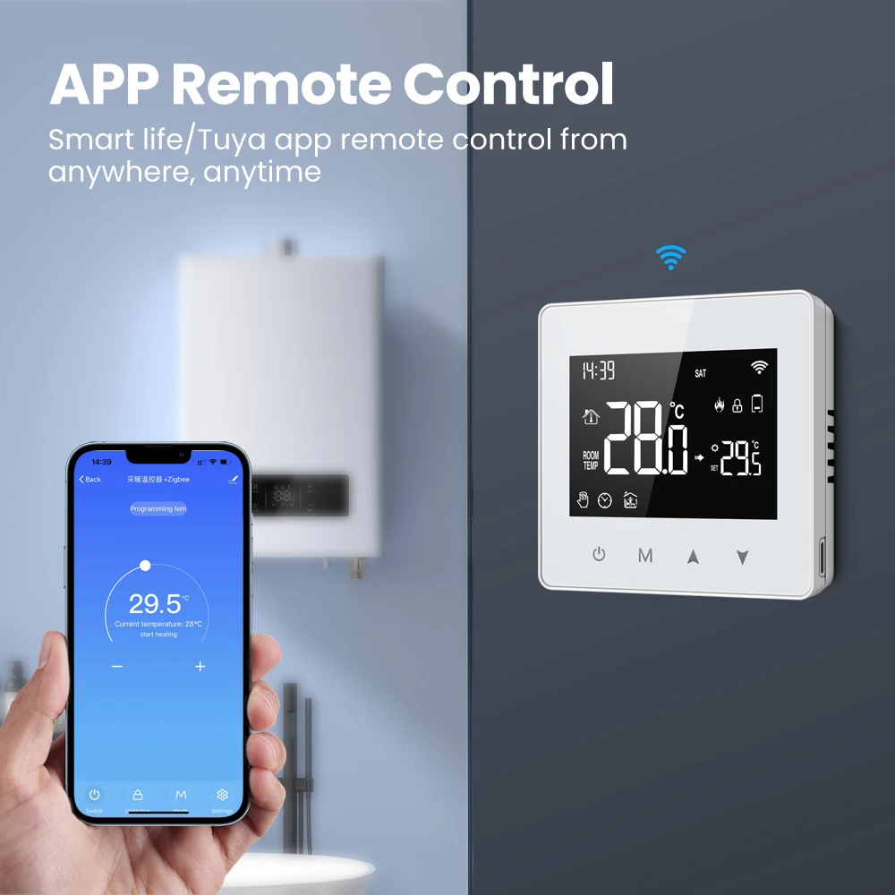 AVATTO WiFi/ZigBee Smart Thermostat, batteriebetriebener – Bild 4