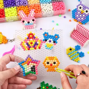 10 Farben 1000 magische Wassernebel, magische Perlen, handgefertigt, DIY-Zauberperlen, pädagogisches Puzzle