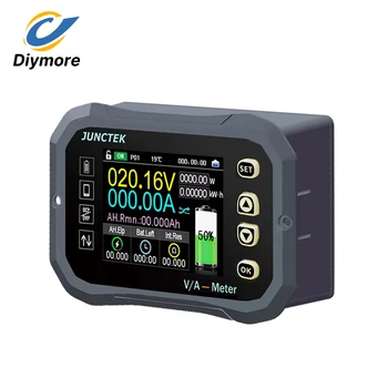 Batteriemonitor Bluetooth KG-160F DC 0-120V 600A Batterietester Spannung Strom VA Batterie Coulomb Meter