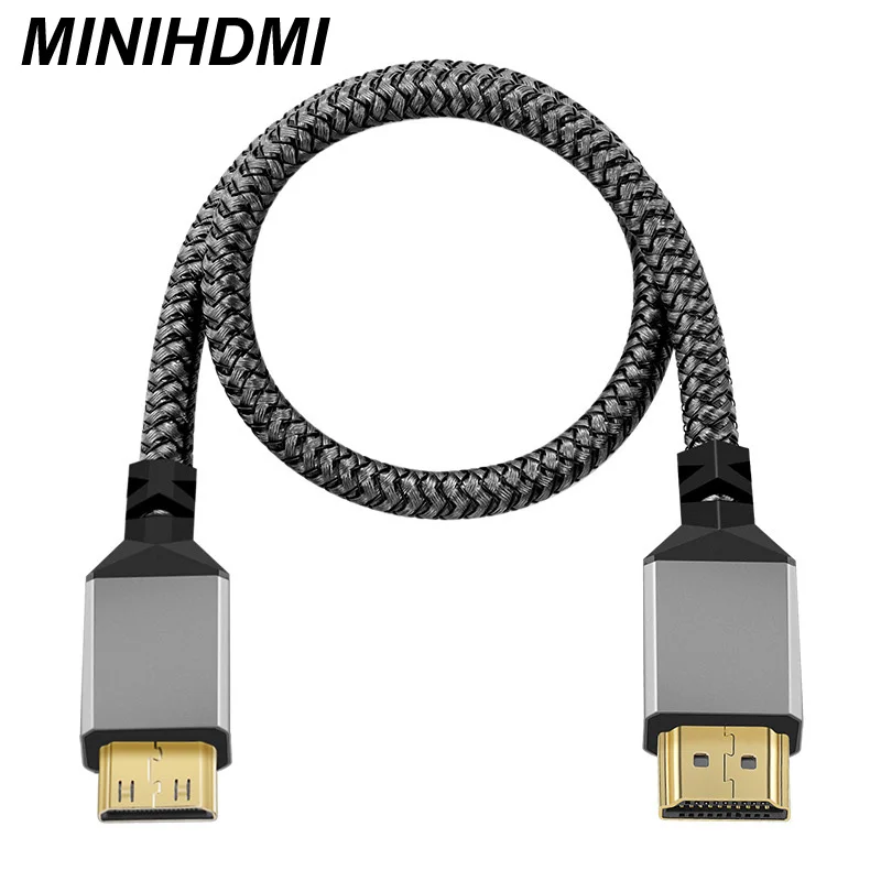 Nylon MINI HDMI zu HDMI Kabel HDMI2.0 MINIHDMI Stecker A