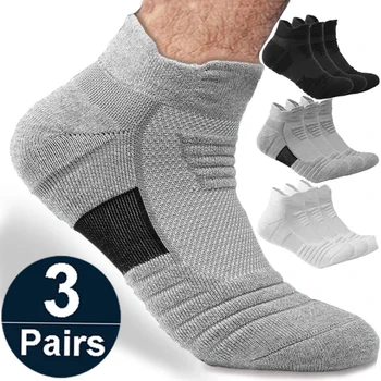 1/3 Pairs Anti-slip Fußball Socken Männer Baumwolle Socke Kurze Lange Röhre Fußball Basketball Sport Socken