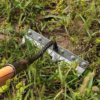 5/6/7/8 Zähne 1PCS Carbon Stahl Garten Hand Rechen für Bauernhof Garten Jäten Werkzeuge Vertikutierer