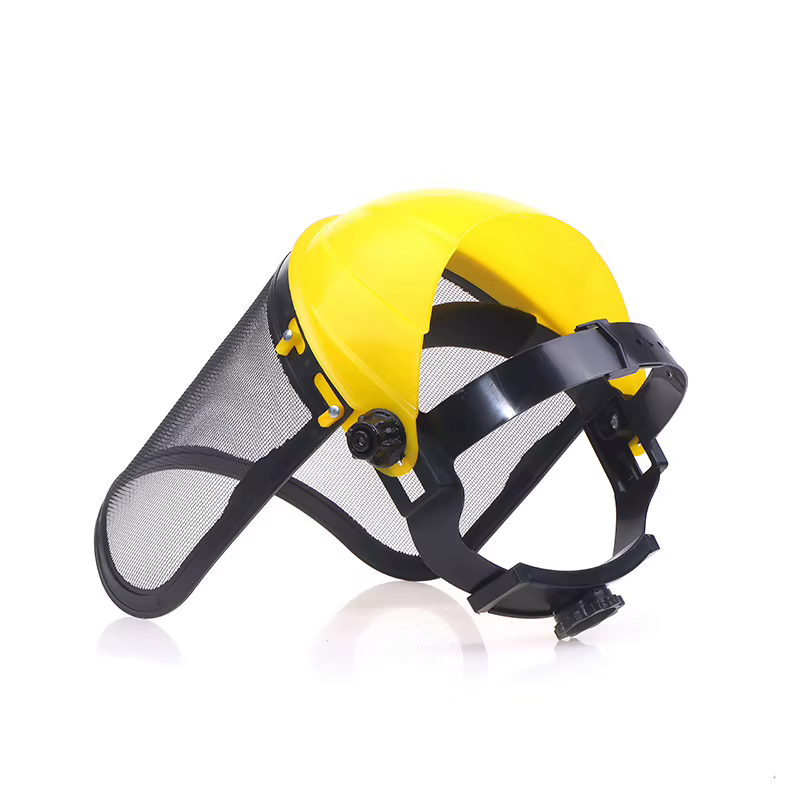 1PC Garten Rasentrimmer Schutzhelm Hut mit Full Face Mesh – Bild 6