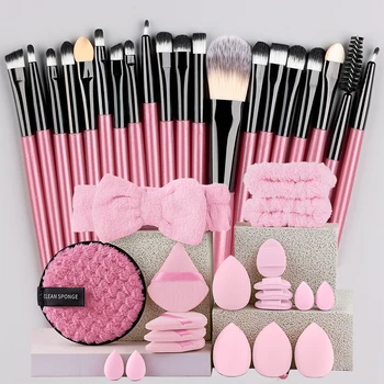 Make-up Pinsel Set 20-teilig Weiche Flauschige Lidschatten-Pinsel Kosmetik Foundation Puder Highlighter