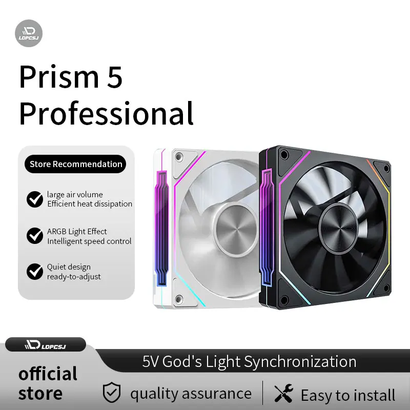 LDPCSJ OEM PRISM 5 PRO Computer-Gehäuselüfter 12cm ARGB 4-Pin