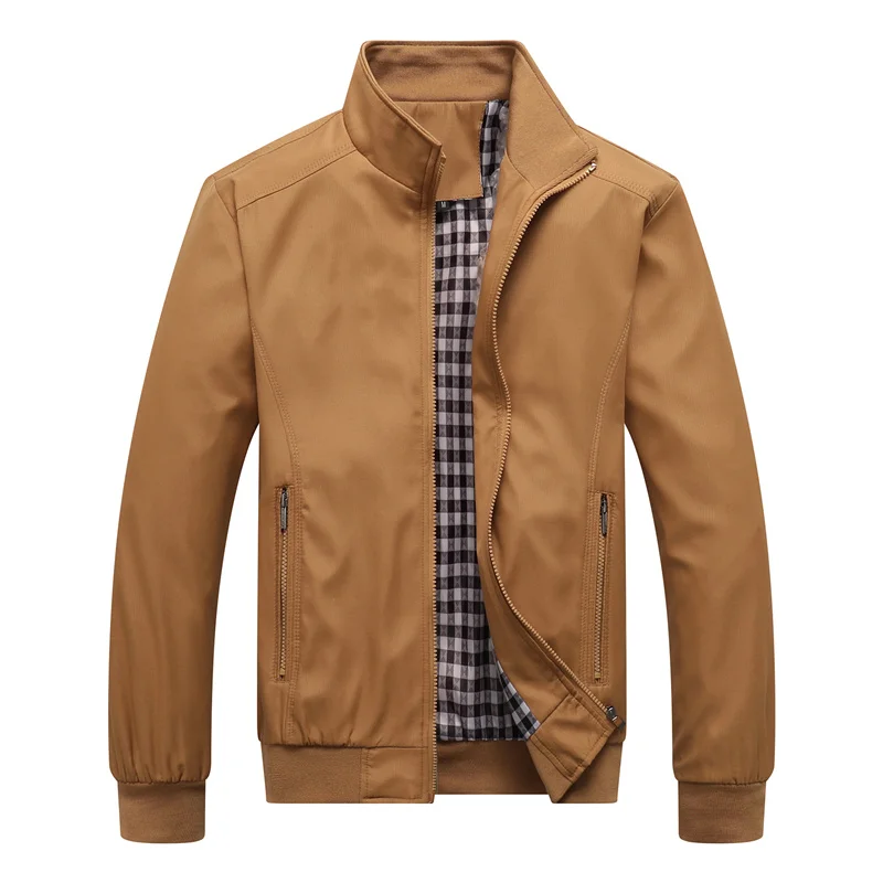 2025 frühling Herbst Lässig Feste Mode Schlank Bomber Jacke – Bild 6