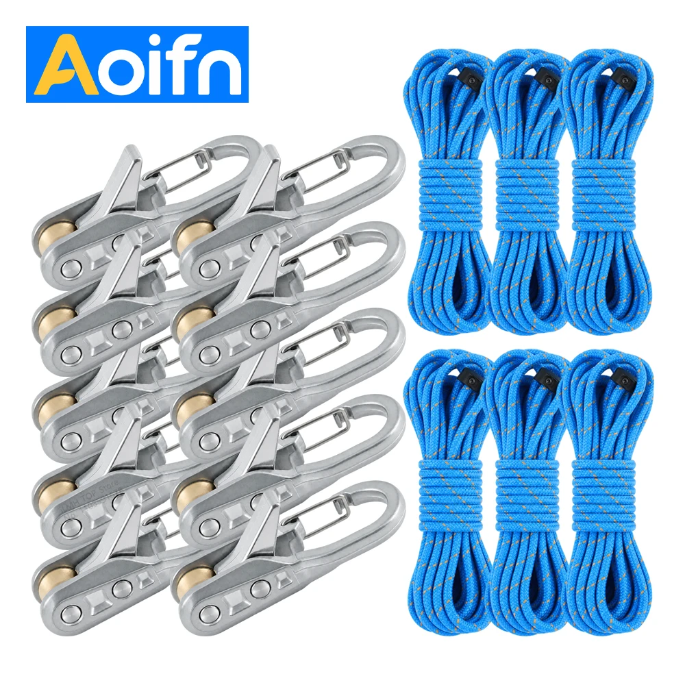 Aoifn Seilbindewerkzeug & Spanner mit Rollenspanner, Robuste