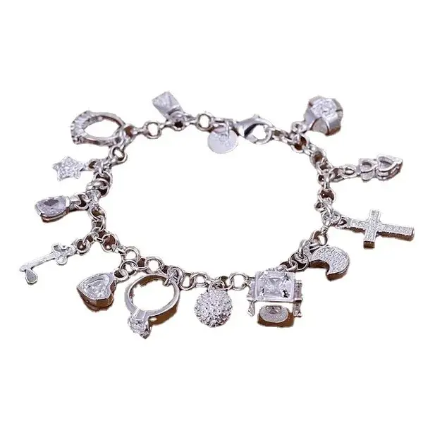 Armband europäische und amerikanische Silber Mode dreizehn – Bild 5