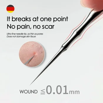 Deutsch Akne Mitesser Entfernung Nadeln Pickel Mitesser Clip Pinzette Schönheit Artefakt Makel Extractor