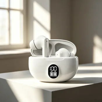 TWS Kabellose Kopfhörer, Gaming-Bluetooth-Kopfhörer mit Mikrofon, Geräuschunterdrückung