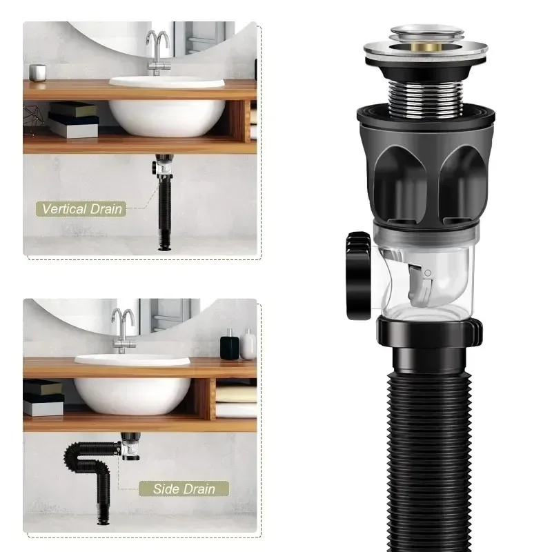Universal Flip Edelstahl Waschbecken Waschbecken Waschbecken – Bild 2