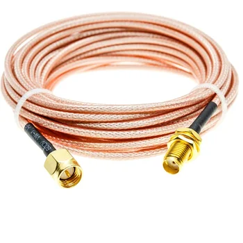 RG316 KABEL SMA Stecker auf SMA Buchse Schott Crimp Stecker Koax RF Verlängerungskabel Koaxial Jumper Pigtail