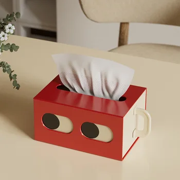 Tissue Box Serviette Ringe Tissue Fall Papier Box Container Solide Lagerung Box Hause Tisch Dekoration