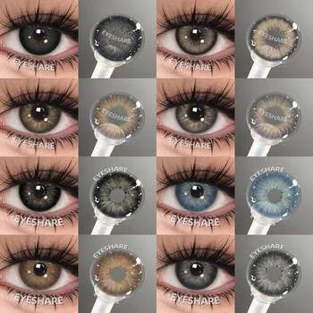 EYESHARE Beliebte farbige Kontaktlinse für Augen, schwarze Linse, Augenmode, braune Schönheit, farbige