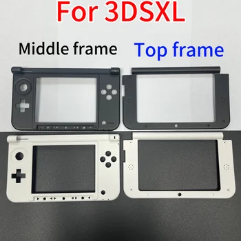 3DS XL für 3dsxl Gehäuse Shell Rahmen Weiß oder Schwarz Shell Gehäuse Mitte oder oben Oberen Kunststoffrahmen