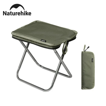 Naturehike Klapphocker für Outdoor-Freizeit, tragbarer, leichter Aluminiumstuhl, hohe Belastbarkeit