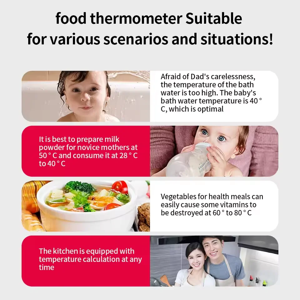-50-300 ℃   Digitales Lebensmittelthermometer für Fleisch – Bild 4
