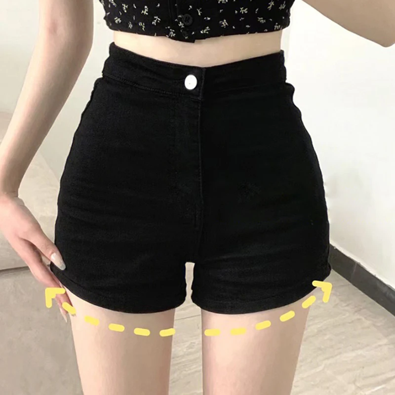Schwarze, heiße Damen-Freizeit-Strumpfhose, ultrakurze, hoch – Bild 2