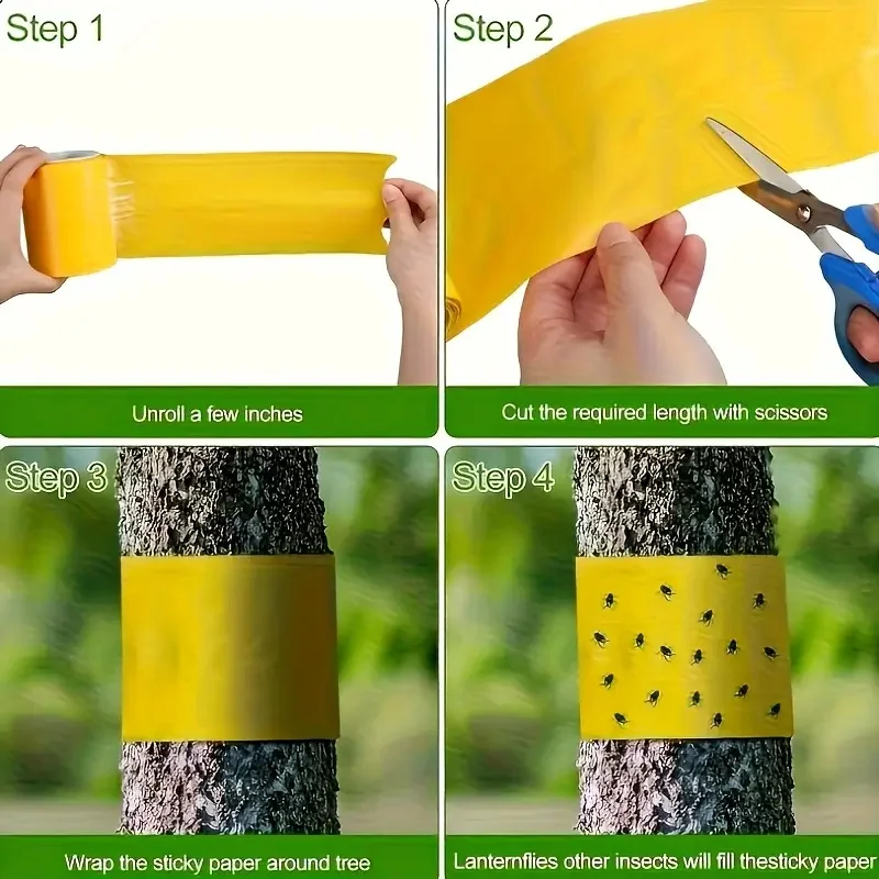 1 Rolle doppelseitiges klebriges Insektensperrband, wirksam – Bild 4