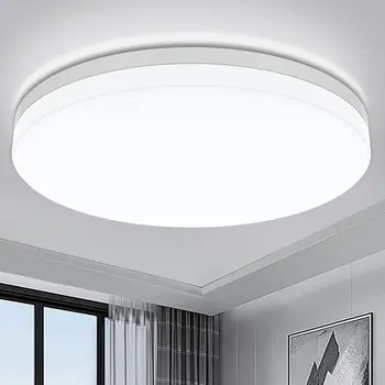 IRALAN Ultradünne runde LED-Deckenleuchte, Schlafzimmerleuchte, neutralweiß, kühles Weiß, warmweiß, 48 W, 36
