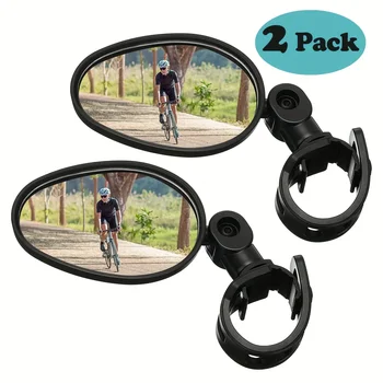 Fahrradspiegel 360 Grad verstellbarer drehbarer Lenkerspiegel Breites Fahrradzubehör Radfahren Rückspiegel