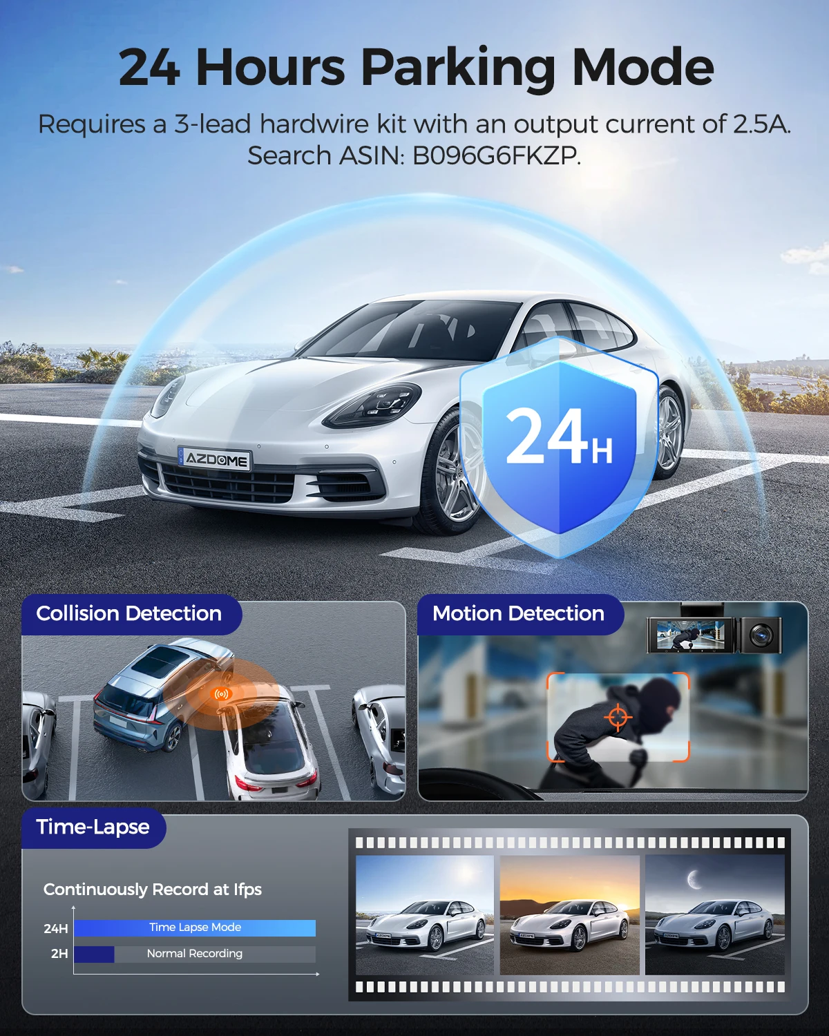 AZDOME M550 Max Dash Cam 4K + 1K + 2,5K Integrierte GPS WiFi – Bild 6