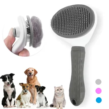 Selbstreinigende Pet Haar Entfernen Kamm Katze Slicker Pinsel Pet Haar Entfernung Kamm Für Katzen Pflege