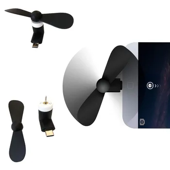 Kreative Mini Tragbare Micro USB Fan 5v 1w Handy USB Gadget Fan Tester Für typ-C Typ C Handy Kühler Zubehör