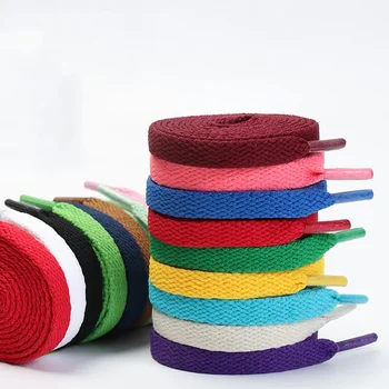 1 Paar flache Schnürsenkel klassische Schnürsenkel passen Mode solide Sport Schnürsenkel lässig Unisex Schuhs
